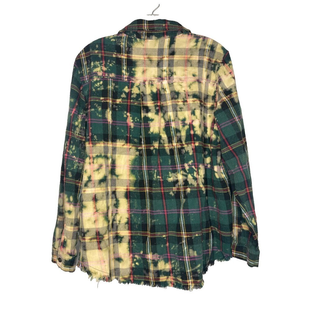 Oddi Button Front Top Bleached Collared Women Med… - image 5